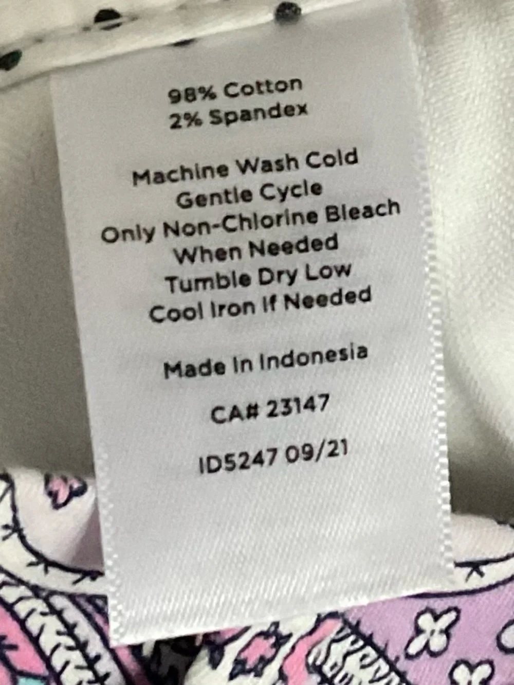 Talbots Paisley Print Capri Pants - Pink & Mint